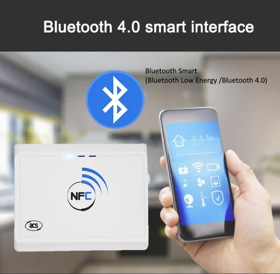 Bluetooth 非接触 USB ミニハンドヘルド 13.56MHz NFC RFID スマート カード リーダー ライター (ACR1311U)